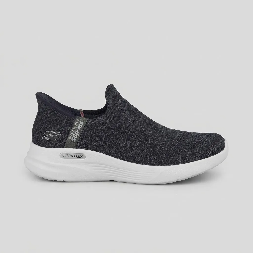 SKECHERS RELAXED NEGRO BLANCO
