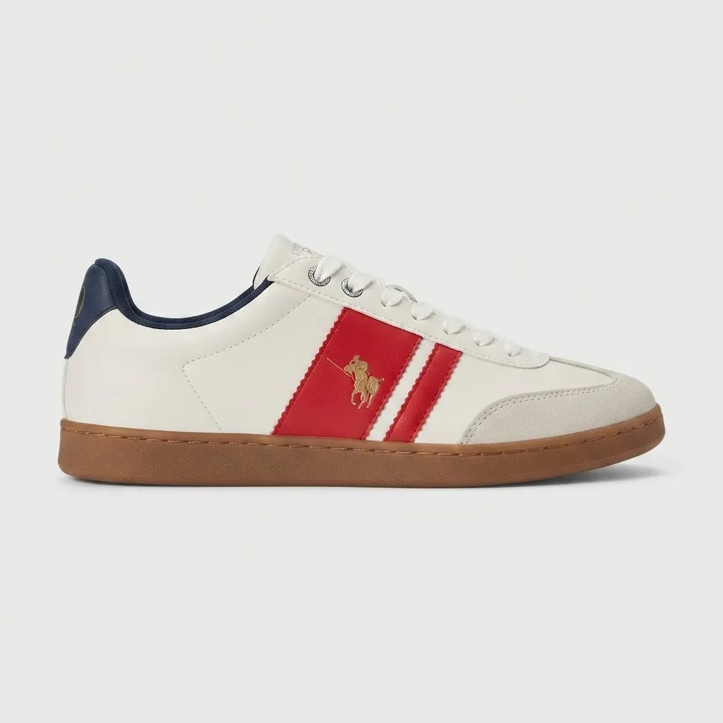 POLO PPGH052 BLANCO ROJO