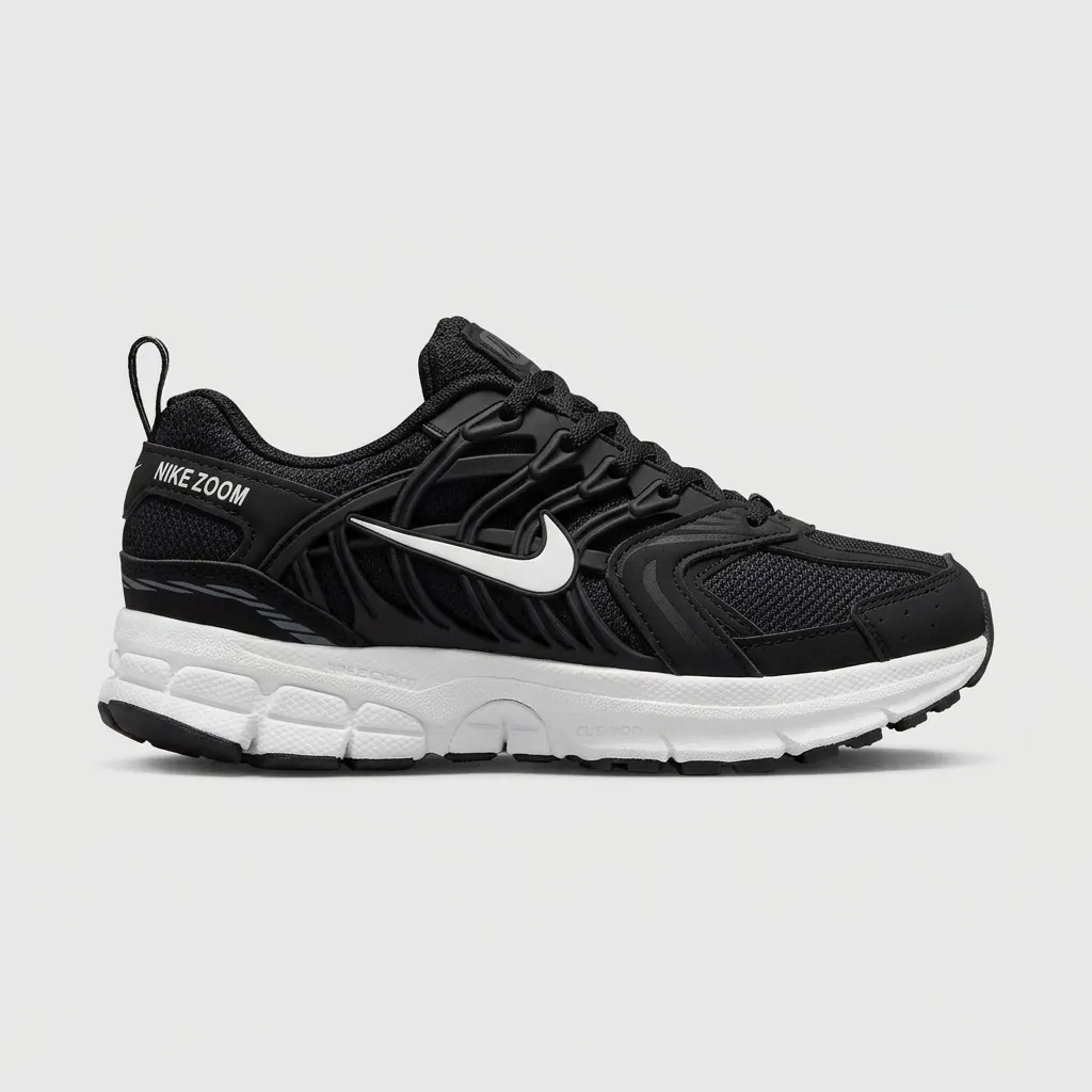 NIKE ZOOM NEGRO SUELA BLANCA